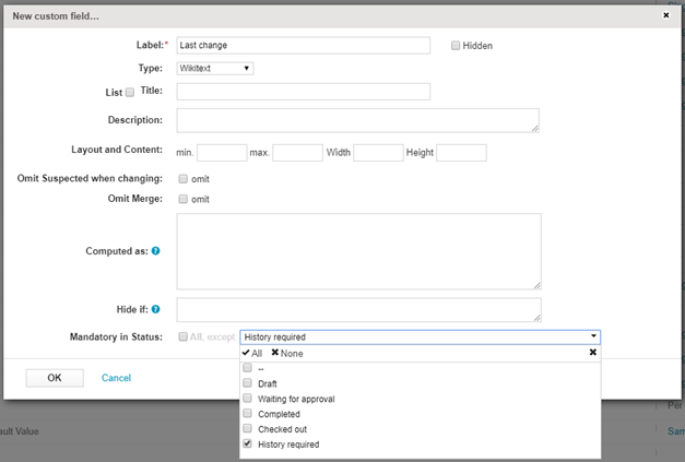 Document Tracker Configurations