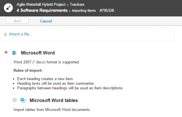Select Microsoft Word And Click To Attach A File Or Drag Drop The Into Area Upload Document After Uploading Will Be Finished