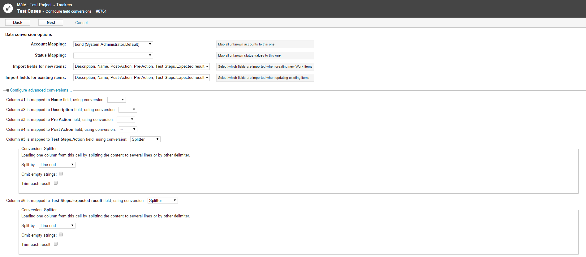 How to import Test Cases with Test Steps from Excel